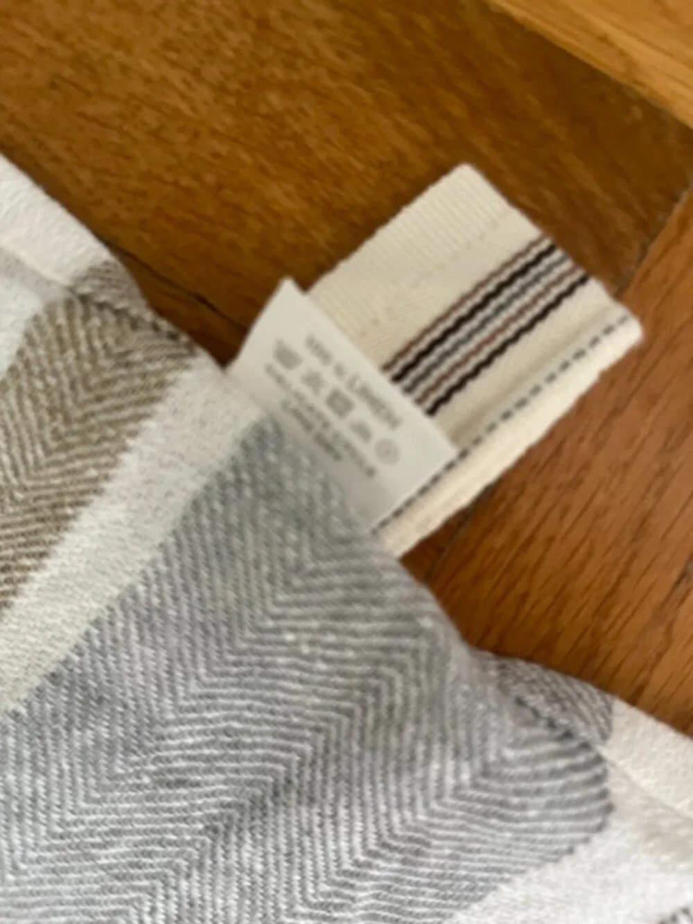 Libeco The Belgian Linen Towel Oyste Stripe 25